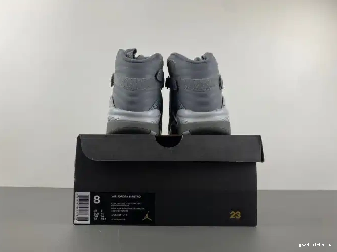 Grey Jordan 8 Retro Cool 305381-014 0608